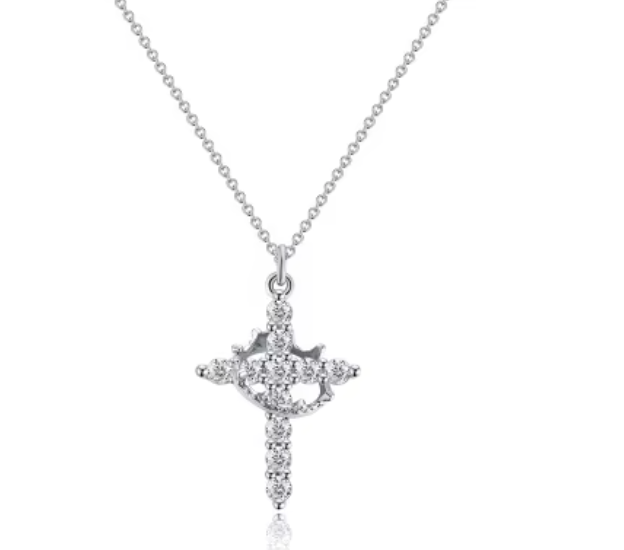 Crown of Grace Pendant Cross Necklace