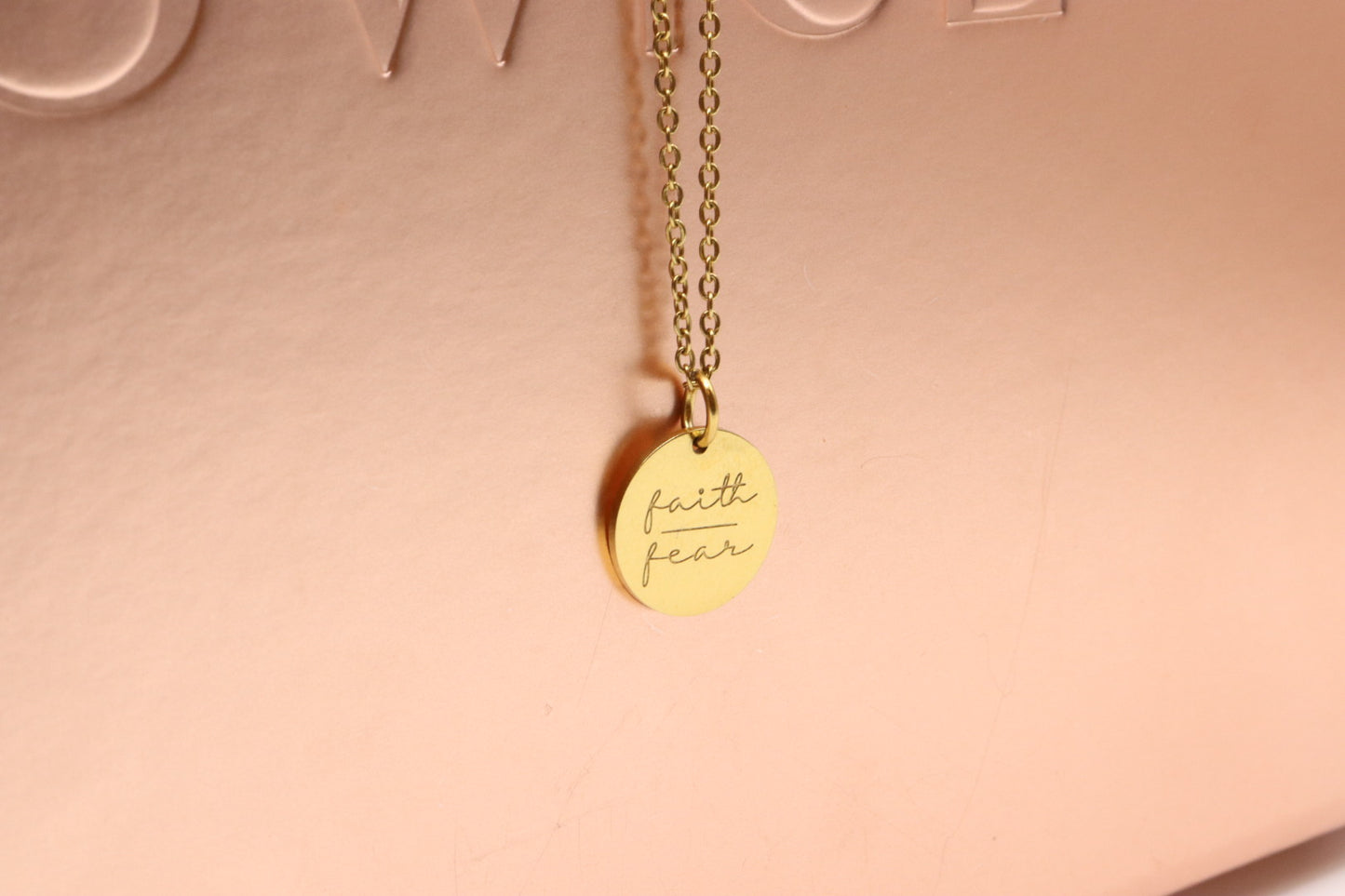 Faith Over Fear Necklace